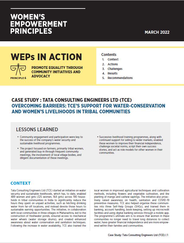 Overcoming Barriers: Water Conservation and Women's Livelihoods in Tribal Communities